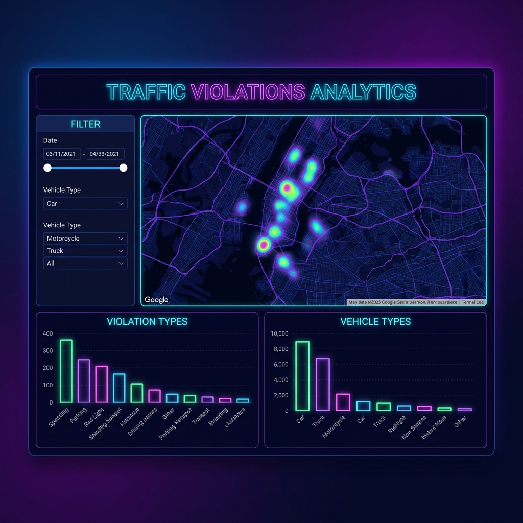 Smart Traffic Violation Pattern Detector Dashboard